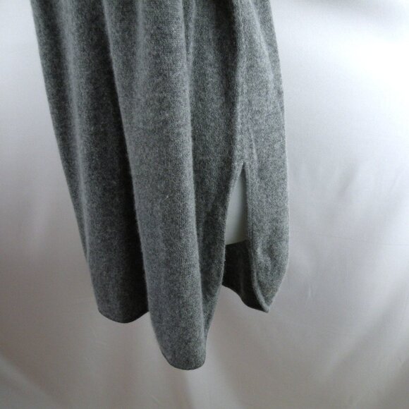 HALOGEN Sweater Women's Gray Cashmere Wool Pullover Tunic Cozy Soft L Petite - Picture 3 of 5